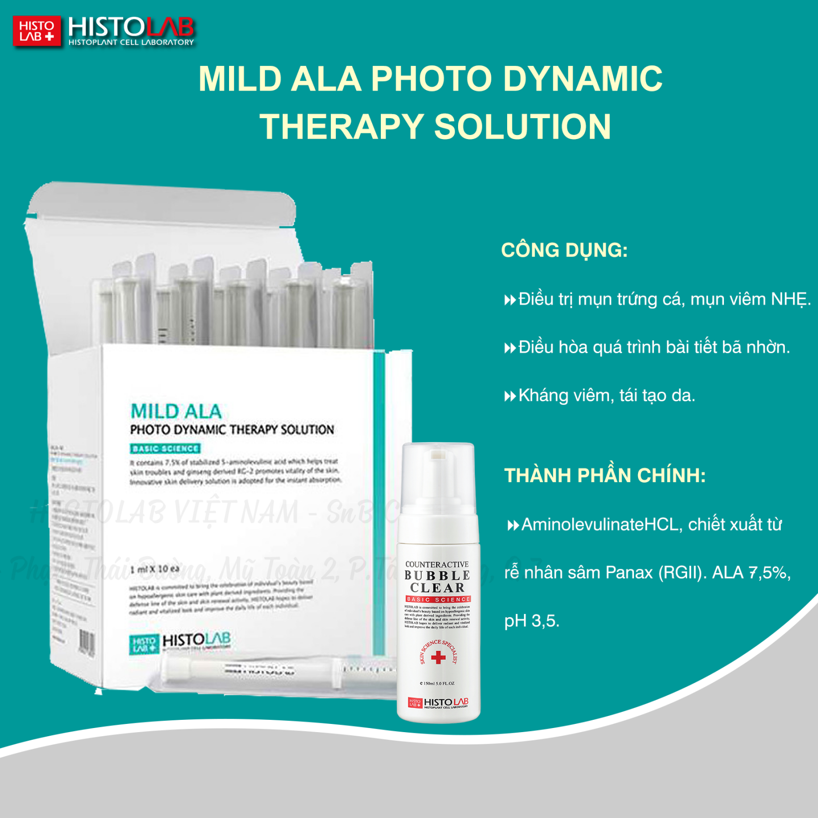 Mila ALA Photo Dynamic Therapy Solution (ALA 7,5% - pH 3,5)
