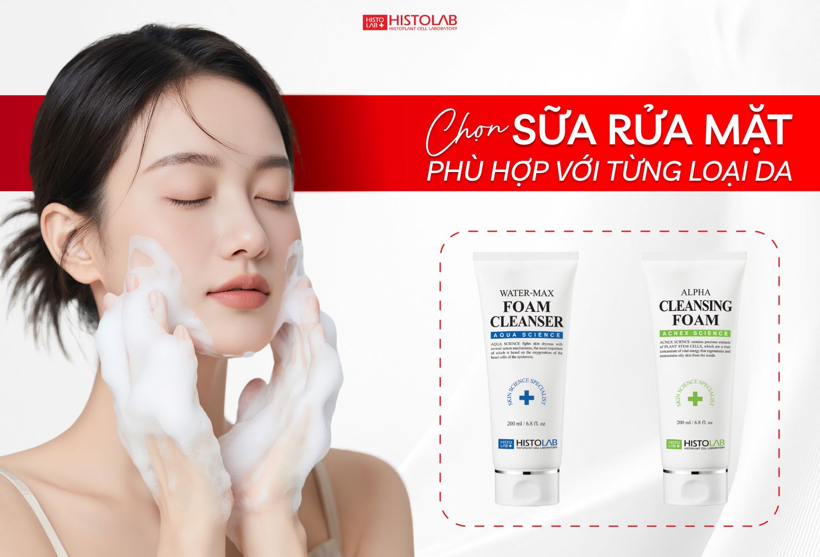 Cách chọn sữa rửa mặt phù hợp với từng loại da