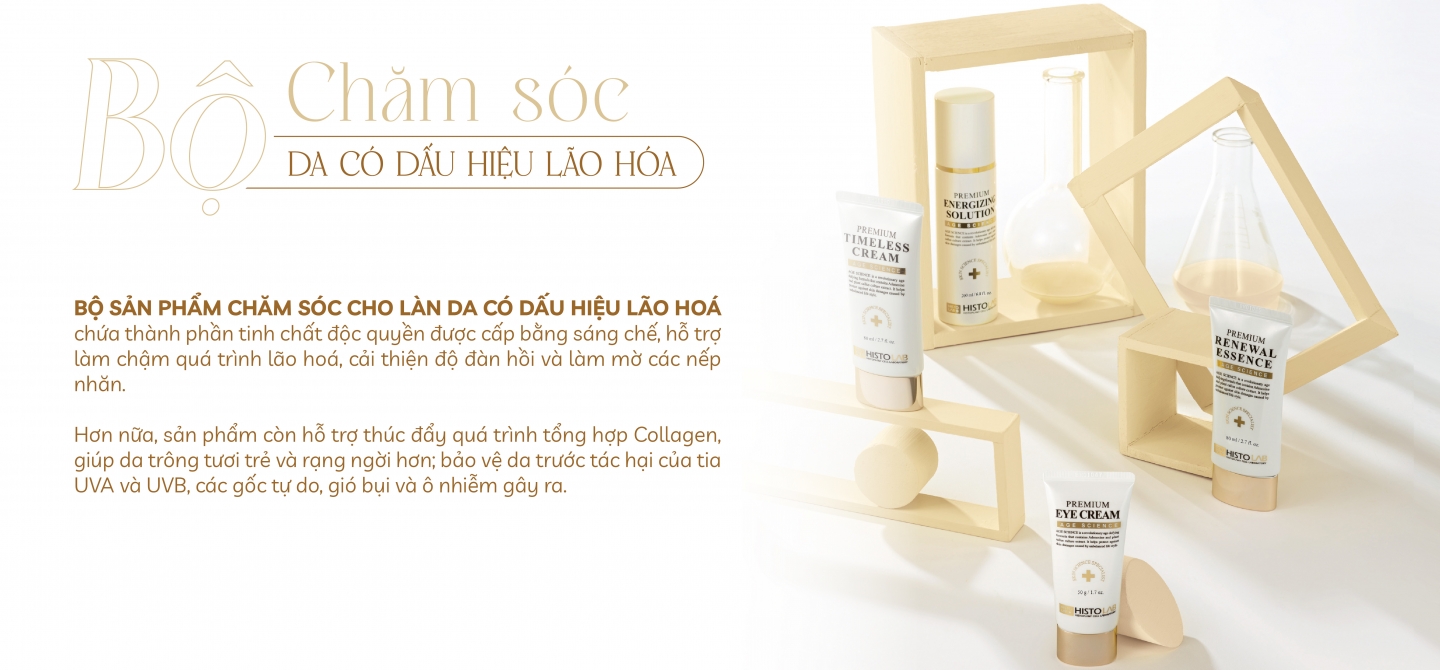 BỘ 5 SẢN PHẨM HỖ TRỢ CÁC VẤN ĐỀ VỀ LÃO HÓA DA - AGE SCIENCE SET 