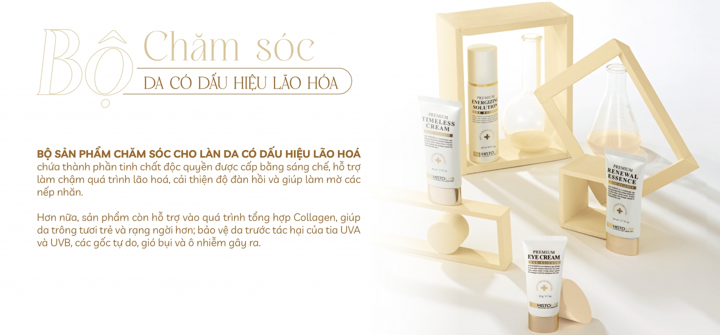 BỘ 5 SẢN PHẨM HỖ TRỢ CÁC VẤN ĐỀ VỀ LÃO HÓA DA - AGE SCIENCE SET 