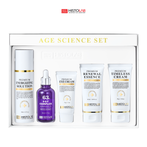 BỘ 5 SẢN PHẨM HỖ TRỢ CÁC VẤN ĐỀ VỀ LÃO HÓA DA - AGE SCIENCE SET 