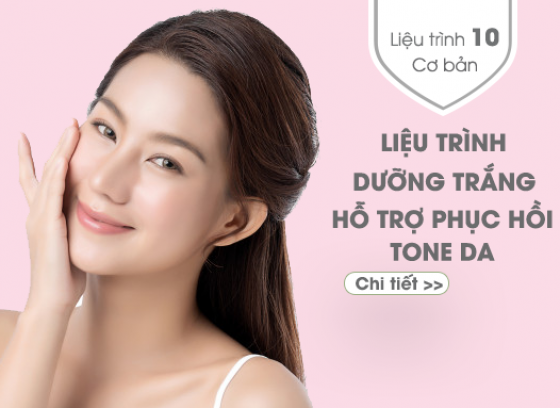 Liệu trình số 10: DƯỠNG TRẮNG HỖ TRỢ PHỤC HỒI TONE DA - CƠ BẢN