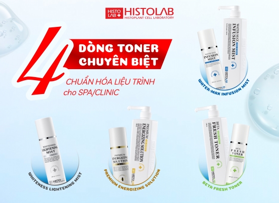 4 DÒNG TONER CHUYÊN BIỆT CHUẨN HOÁ LIỆU TRÌNH CHO SPA CLINIC