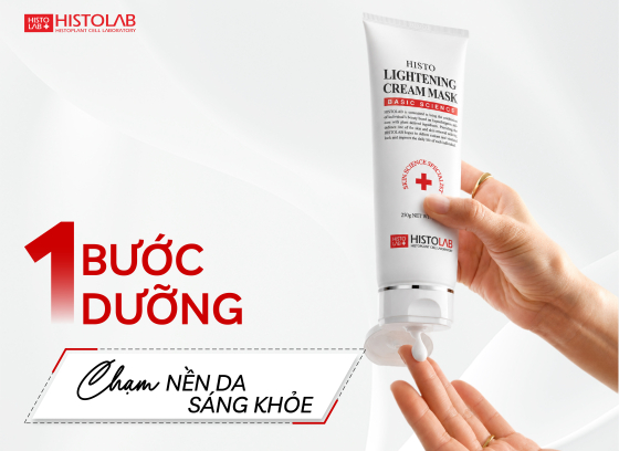 1 BƯỚC DƯỠNG – CHẠM NỀN DA SÁNG KHỎE | HISTO LIGHTENING CREAM MASK
